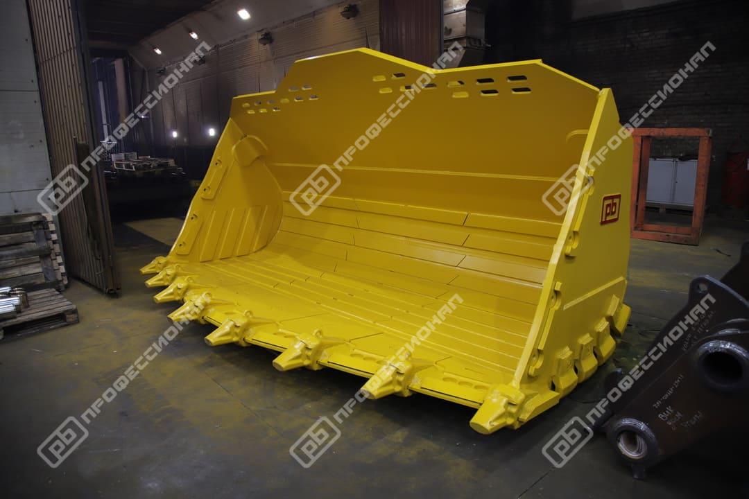 Ковш скальный усиленный для фронтального погрузчика Caterpillar 988K объемом 6,9 куб.м